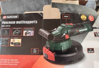 Location Ponceuse multisupports Parkside PWBS 180 B3 1050 Watts.410–1900 tr/min. Diamètre 180 mm. Parkside à Annecy